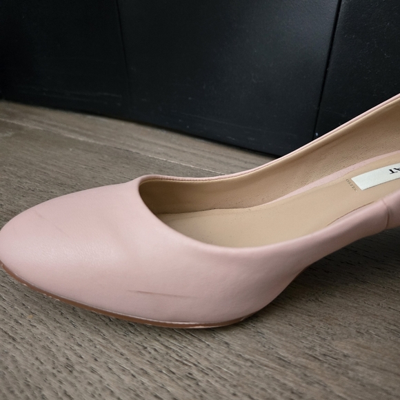 Matt & Nat ABELIA Pink Blossom Smooth Vegan Leather pumps Mirrored Heel 10 - Picture 9 of 12